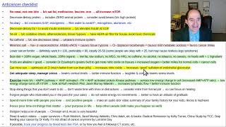 Anticancer checklist one page summary of what someone can do [upl. by Annoeik]