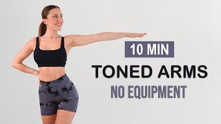 10 MIN PILATES TONED ARMS WORKOUT  No Equipment No Repeat  Quick amp Intense at Home [upl. by Vere595]