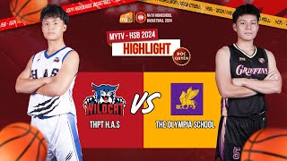 HIGHLIGHT MyTV HSB 2024  GIAI ĐOẠN PLAYIN THPT HAS vs THPT OLYMPIA [upl. by Nileek528]