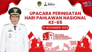 🔴 LIVE  UPACARA PERINGATAN HARI PAHLAWAN NASIONAL KE65 PEMERINTAH KABUPATEN MADIUN TAHUN 2024 [upl. by Marino]