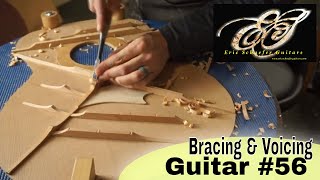 Bracing and Voicing the Soundboard on Guitar 56 [upl. by Graubert]