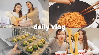 Nessie Diaries 🍵 Baking matcha mochi cookies 🔥 2x spicy fire noodle challenge [upl. by Arimlede]