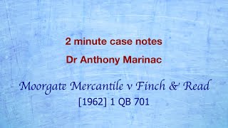 Moorgate Mercantile v Finch amp Read Nature of conversion [upl. by Terrel]