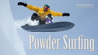 snowboarding without bindings  Powder Surfing [upl. by Lamak]