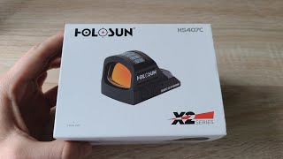 Holosun HS407CX2 RED Dot Unboxing  Pistol Red DotReflex Sight [upl. by Cromwell]