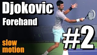 Novak Djokovic in Super Slow Motion  Forehand 2  Western amp Southern Open 2014 [upl. by Nosdivad274]