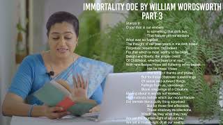 Immortality Ode  Poem by William Wordsworth  Explanation  Part 3 [upl. by Chiang]