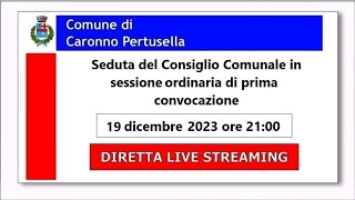 Seduta del Consiglio Comunale di martedì 19 dicembre 2023 [upl. by Yar252]