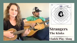 Strangers  The Kinks  Baritone Ukulele PlayAlong [upl. by Tobias]