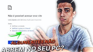 Alguns sites não abrem no PC APRENDA RESOLVER [upl. by Kcirdor]