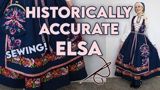 HISTORICALLY ACCURATE ELSA  I Made an 1840s Norwegian quotBunadquot [upl. by Matelda]