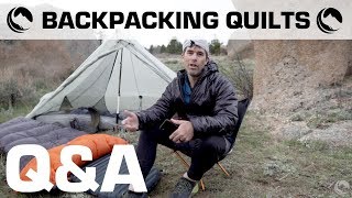 Ultralight Backpacking Quilts vs Sleeping Bags  QampA [upl. by Oakie]