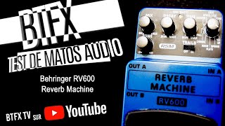 Test RV600 Reverb Machine Behringer [upl. by Nandor836]