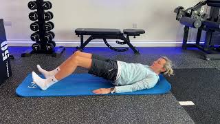 Double leg hamstring bridge isometric hold post acl surgery hamstring graft [upl. by Eenobe]