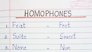 Homophones  50 Homophones [upl. by Riedel]