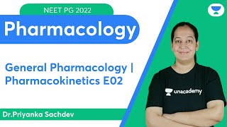 NEET PG 2022 General Pharmacology  Pharmacokinetics E01  Lets crack NEET PG  DrPriyanka [upl. by Whitnell]