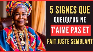 conseil de vie  05 signes que quelquun ne taime pas réellement et fait juste semblant [upl. by Anihsat114]