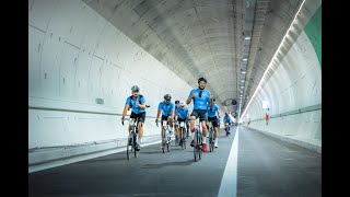 2e édition Cyclo Fréjus Une expérience unique au monde 129 KM de tunnel en vélo et une rando [upl. by Streetman568]