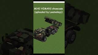 M142 HIMARS  MCHeli Artillery Showcase  Minecraft shorts [upl. by Nylikcaj]