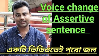 Voice change of Assertive sentence [upl. by Demeter]