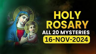 Holy Rosary🙏🏻All 20 Mysteries🙏🏻Saturday🙏🏻Nov 16 2024🙏🏻All Mysteries of the Holy Rosary🙏🏻English [upl. by Consuela231]