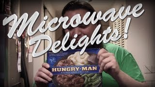 Hungry Man Salisbury Steak  Microwave Delights ep2 [upl. by Asira]