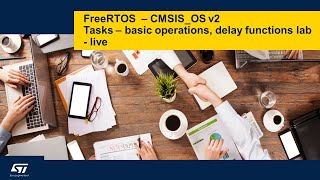 FreeRTOS on STM32 v2  12b Tasks basics  LIVE lab [upl. by Alliuqaj996]