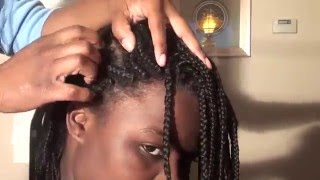 Using a Hair Detangler to Take Down BraidsWeaves [upl. by Kienan]