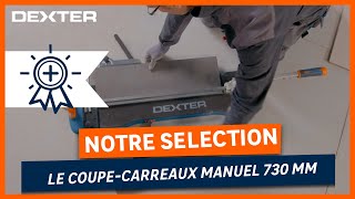 🛠️ Comment utiliser le coupe carreaux manuel 730mm Dexter [upl. by Hgielram780]