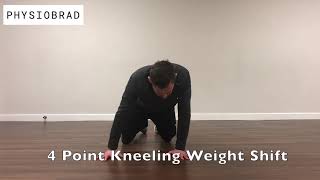 4 Point Kneeling Weight Shift [upl. by Anem]