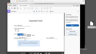 Fill and Sign PDFs on Your Computer with free Adobe Reader DC [upl. by Averi]