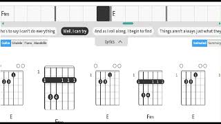 Jack Johnson  Upside Down  Key Fm  Guitar chords [upl. by Ahseekal]