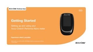 The AccuChek® Performa Nano Blood Glucose Meter Setting the Time and Date [upl. by Alra]