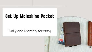 Set Up Moleskine Pocket Daily Planner for Next Year moleskinepocket [upl. by Mcclimans478]