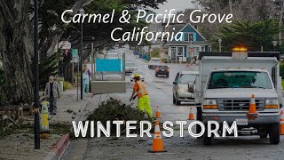 Wind Storm Scenes from CarmelbytheSea amp Pacific Grove California [upl. by Aicilef72]