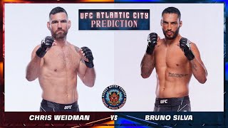 Chris Weidman vs Bruno Silva Prediction  UFCAtlanticCity  Bloody Water Podcast [upl. by Raab]