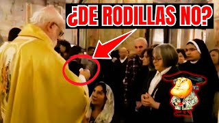 🚨Obispos y Sacerdotes que Prohíben Comulgar de Rodillas y en la Boca  Adoramos a Jesús en el Altar [upl. by Aleece]