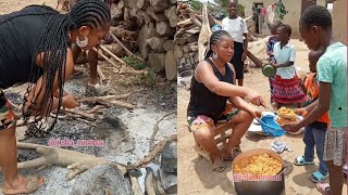 Jollof Rice  Delicious Jollof Rice Recipe Cooking in Village  Quick and Easy Creamy Recipe Making [upl. by Longmire]