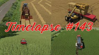 🇫🇷 Old Stream Farm 143  Baling straw spreading fertilizer amp slurry [upl. by Rramo]