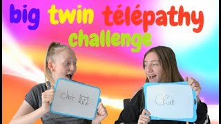 Big Twin telepathy Challenge  Avec ma meilleure amie [upl. by Marlena599]