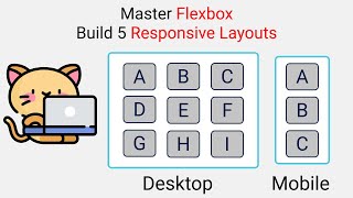 Master Flexbox 2021 🔥  Build 5 Responsive Layouts 🎖️  CSS 2021 [upl. by Marinelli236]