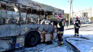 Pożar autobusu linii 5 [upl. by Suellen]