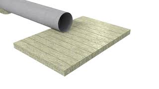 Thermal insulation of circular duct with PAROC Hvac Lamella Mat AluCoat [upl. by Thackeray]