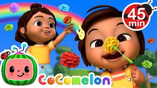 Ninas Rainbow Discovery Learn Colors  More Ninas Familia  CoComelon Nursery Rhymes amp Songs [upl. by Belac363]