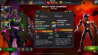 AW Season 53 Hulkling vs AntMan Future on Node 21 Chitinous Thorns  Sloped Armor mcoc [upl. by Uella]