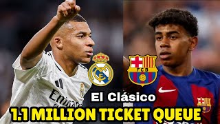 11 Million Fans Queued To Buy El Clásico Tickets [upl. by Acyssej]