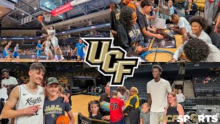 UCF Basketball Sights amp Sounds from FGCU Exhibition amp Autographs  Mikey Williams First Points 🏀 [upl. by Ashlen]