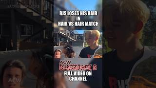 RJS LOSES HAIR VS HAIR MATCH acw byw wrestling youtubeshorts [upl. by Loma369]