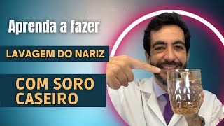 Lavagem nasal com receita de soro caseiro [upl. by Tadd867]