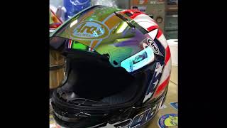 ความต่างระหว่างชิลด์เดิมกับชิลด์ปรอท Arai rx7v rx7x [upl. by Aimo900]